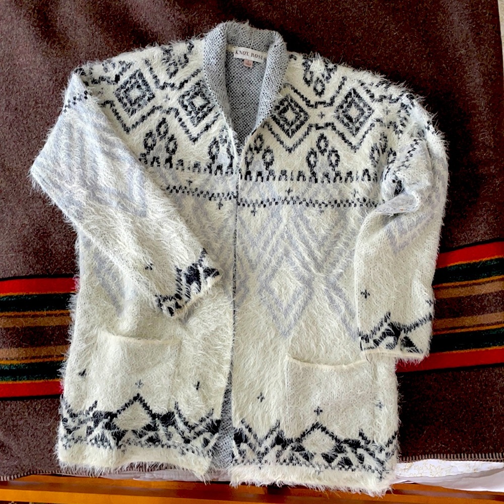Open front cardigan sweater